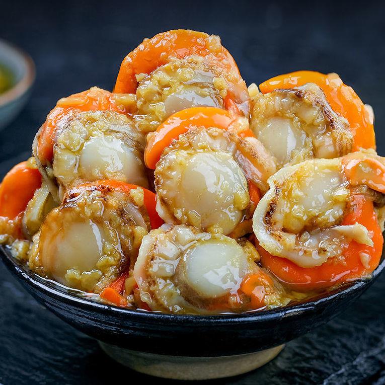 【小扬哥力荐】麻辣蒜蓉扇贝肉罐头生蚝即食海鲜零食小吃香辣八爪