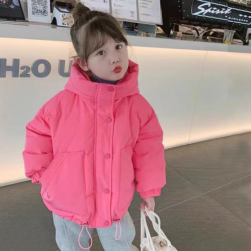 朵美巴拉巴拉宝宝女童冬季棉服儿童冬装外套连帽宝宝棉袄款棉衣z