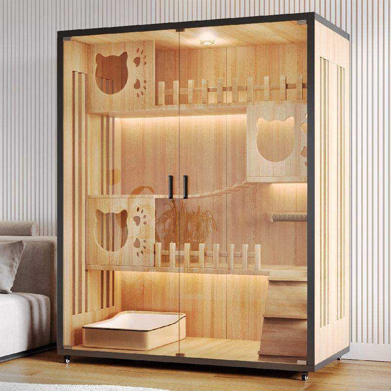 猫别墅宠物柜猫笼子家用室内猫窝猫屋超大自由空间猫咪房子猫舍柜