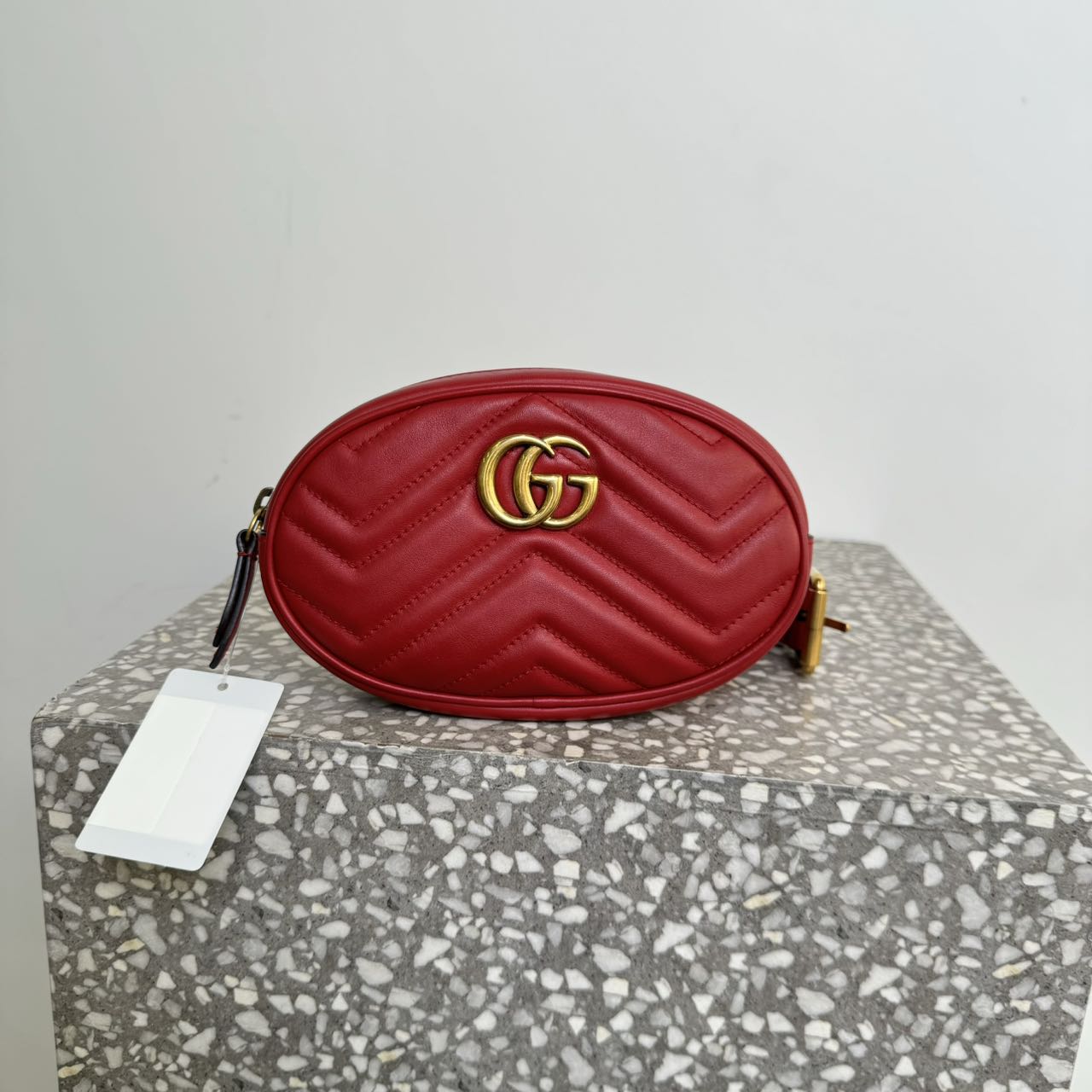 95新 GUCCI/古驰 【奢满满奢品】古驰红色相机包m100227