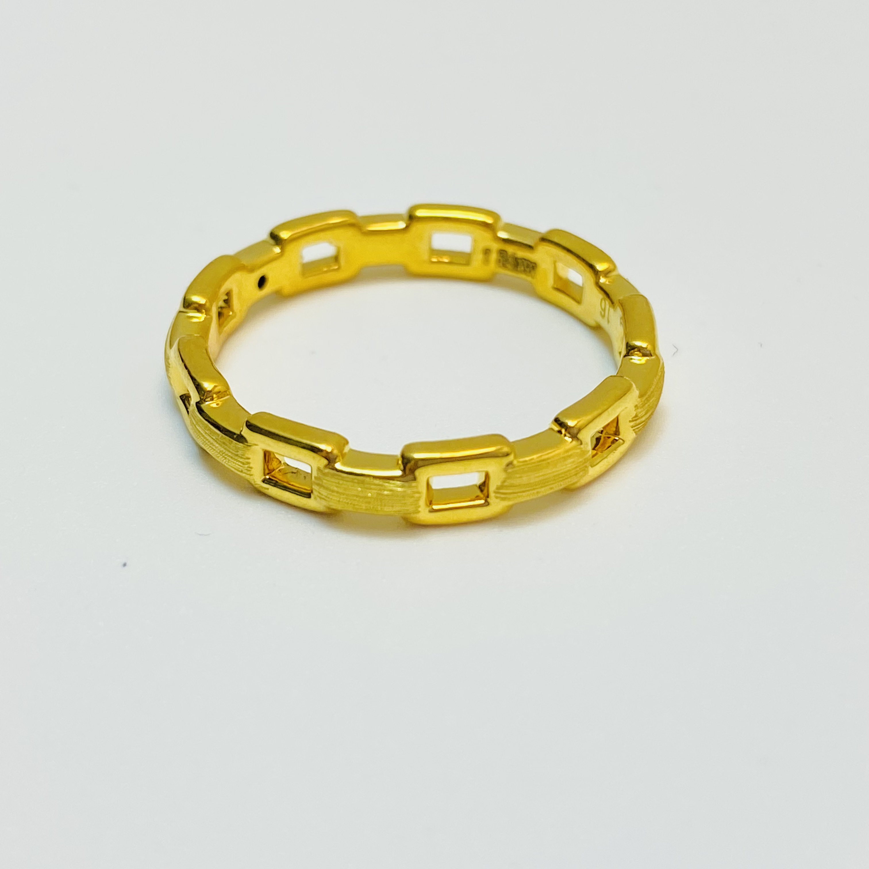 足金999 5D硬金 黄金幸福连连【克重圈口多选】 吊坠