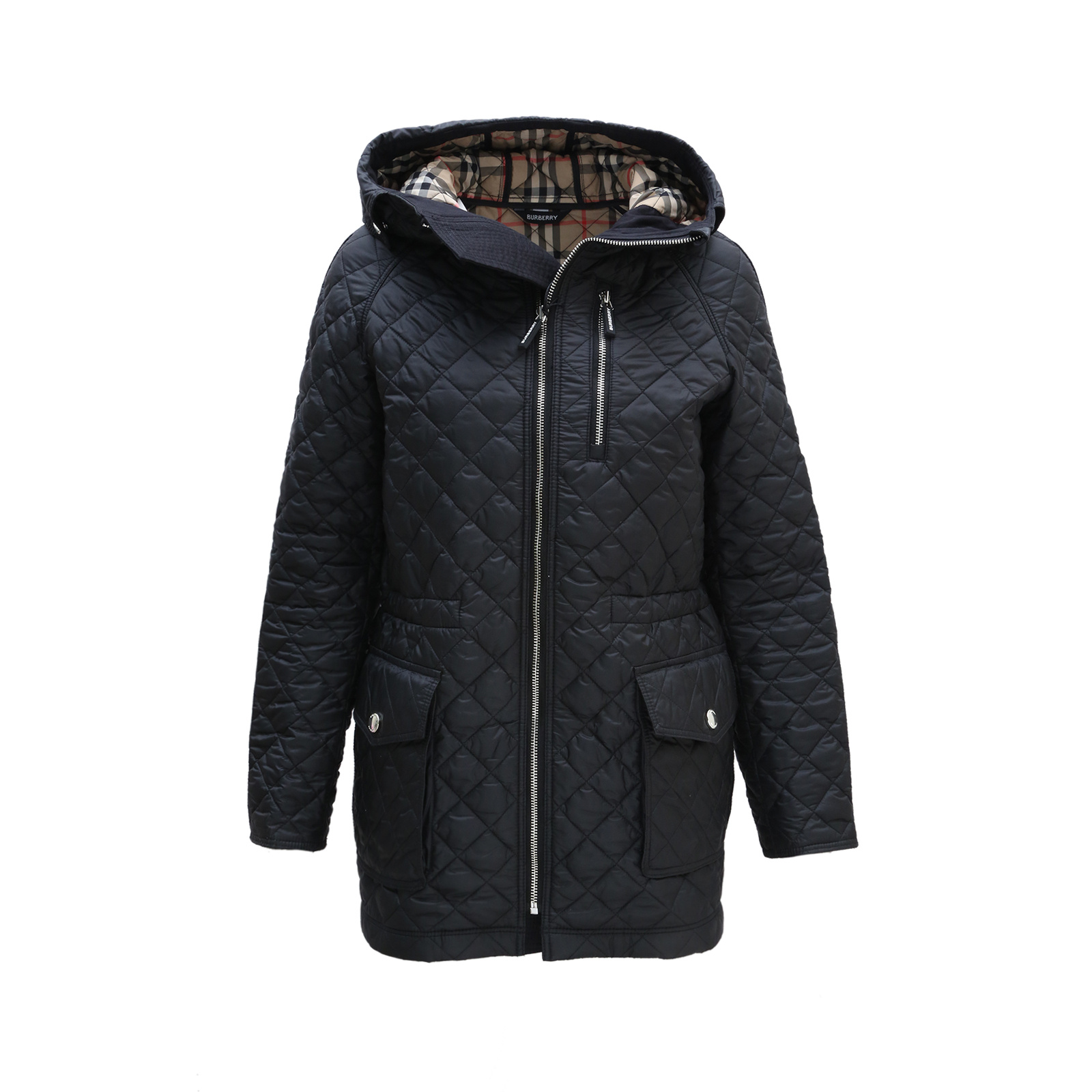 全新未使用  小花汤汤/P253187409/Burberry/带帽 棉服 黑色