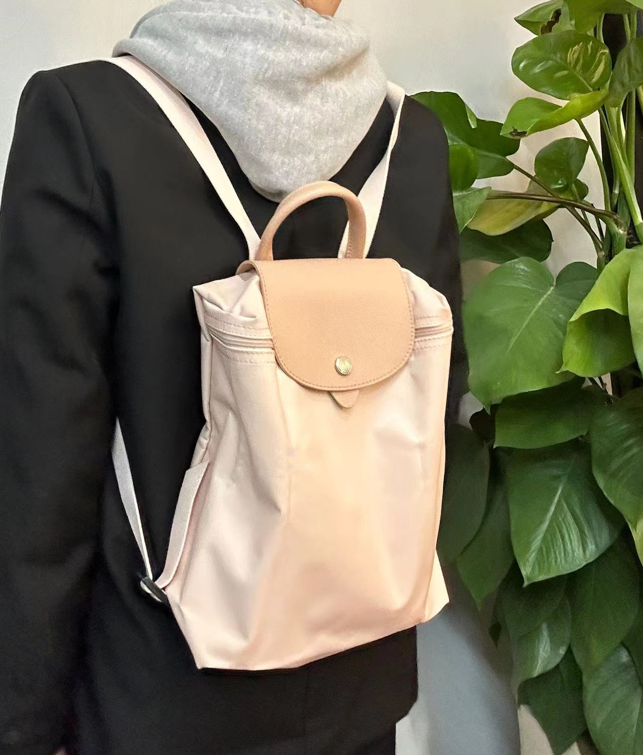 百搭女士包包防水小众学生纯色ins轻便肩包