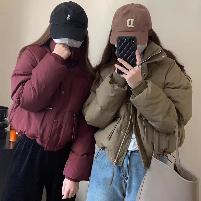 羽绒服新款爆款正品季韩版羽绒女士短款立领户外运动