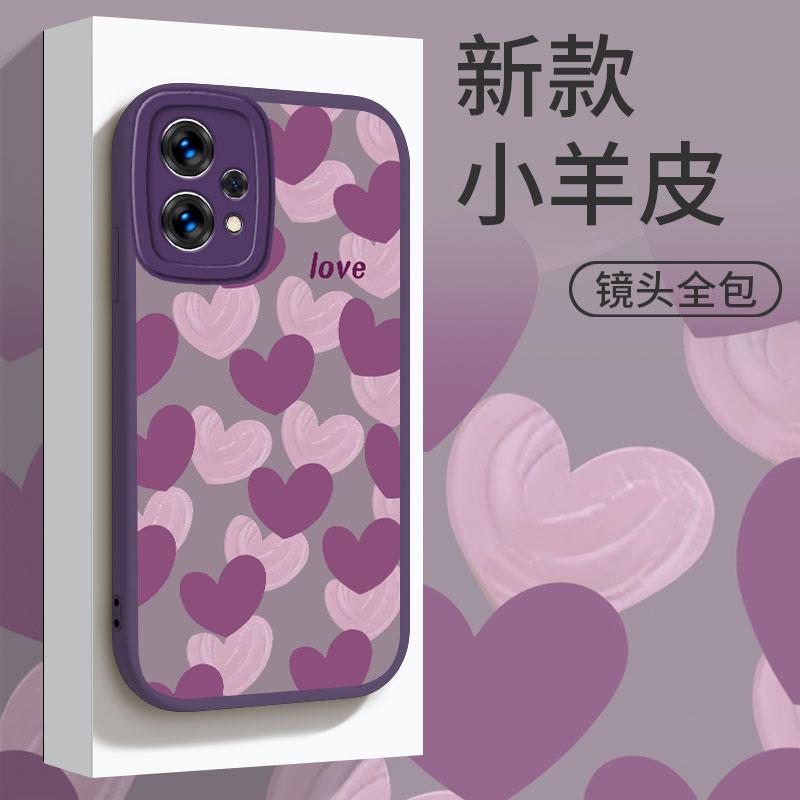 适用于OPPOK10x手机壳欧珀k10X紫色爱心小众女防摔软壳全包式