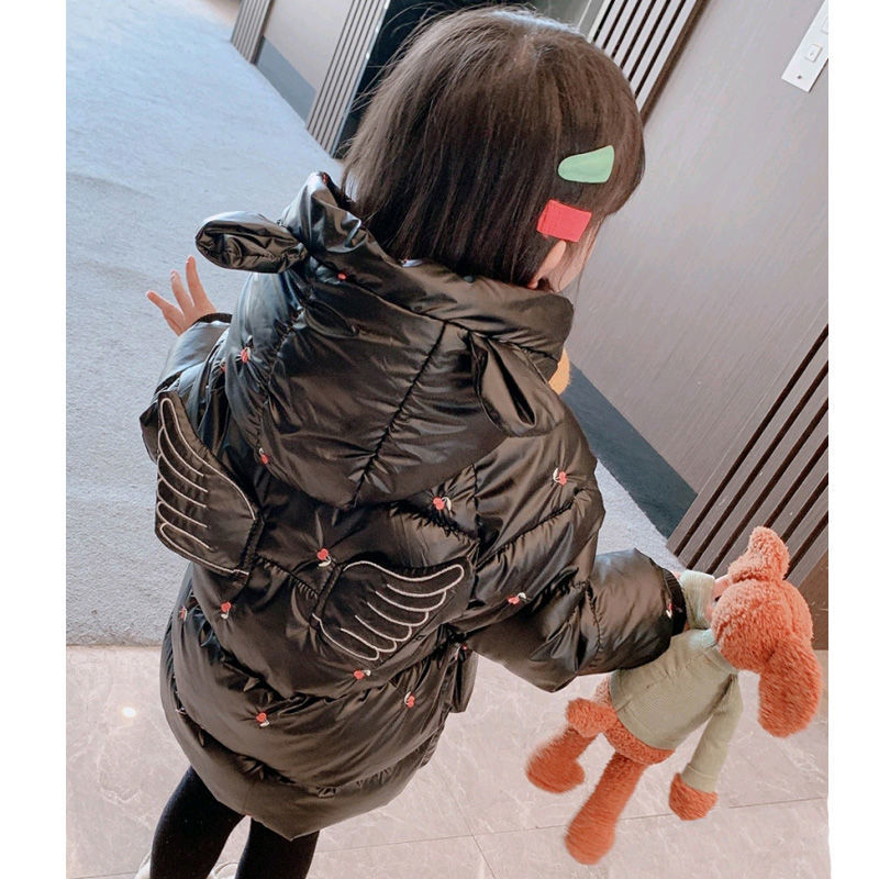 木子童装女童衣儿童加绒加厚冬装网红女宝宝服洋气羽绒袄外套潮亮
