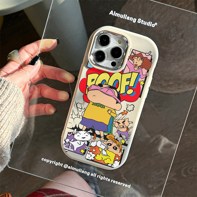 超酷小新苹果15手机壳iPhone14plus新13promax/12软7/8plus/11/xr