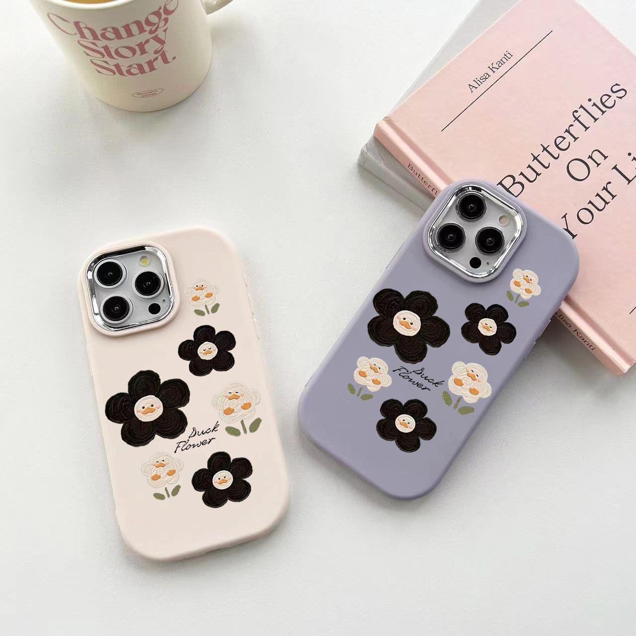 小邹菊花苹果15手机壳iPhone14plus新13promax/12软7/8plus/11/xr