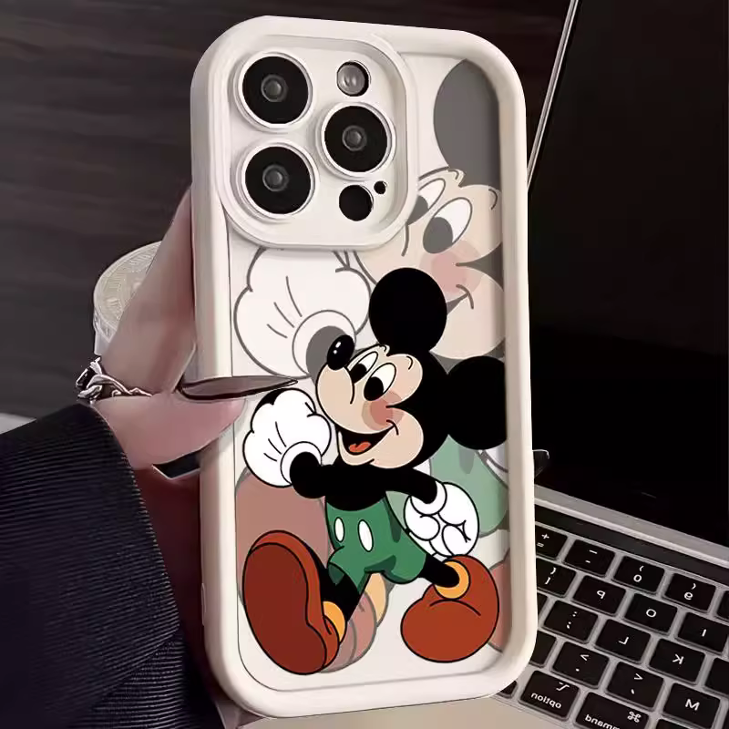 快乐米奇苹果15promax手机壳iphone14防摔13/12卡通11/xr/8plus/7
