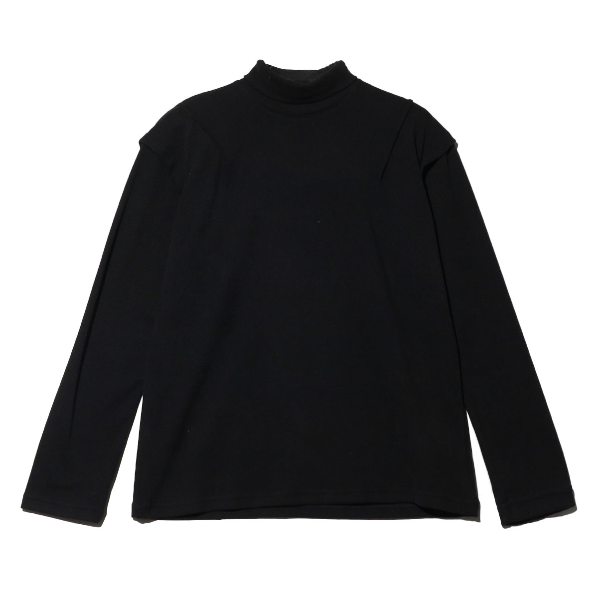 T454秋冬季新款纯黑色男套头上衣长袖半高领保暖时尚百搭ins潮流