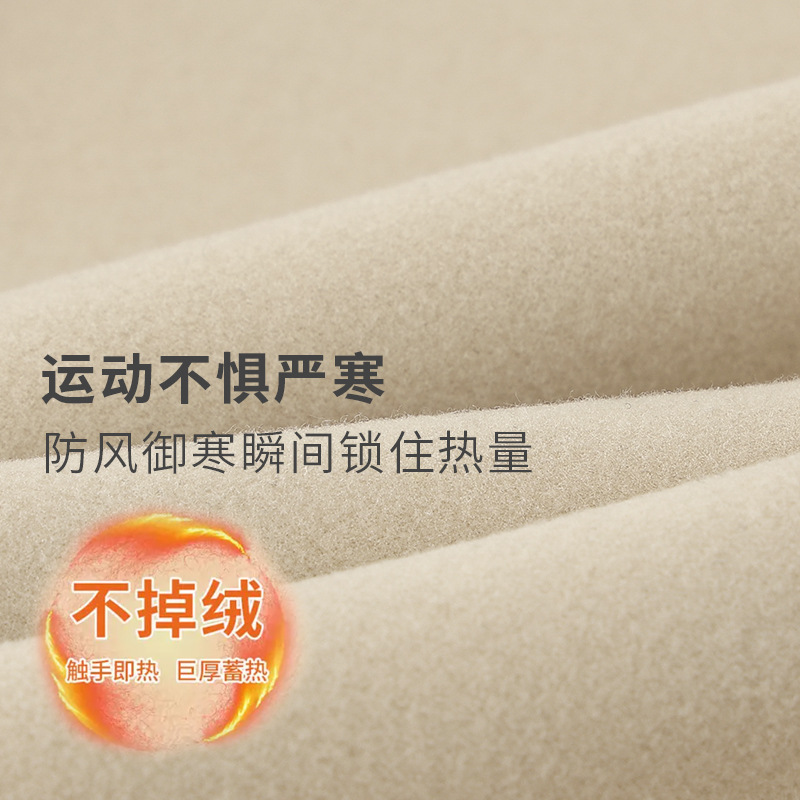 新款秋冬加绒瑜伽裤女高腰外穿加厚紧身运动保暖健身裤石墨灰瑜伽
