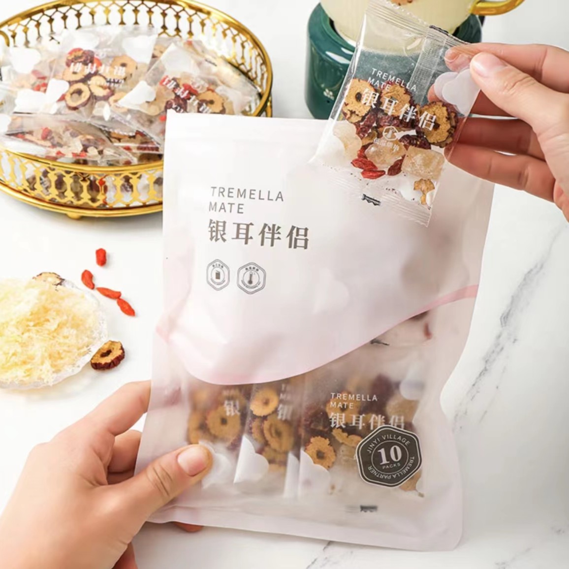 银耳伴侣独立包装 农产品免洗食用红枣片冰糖枸杞银耳羹
