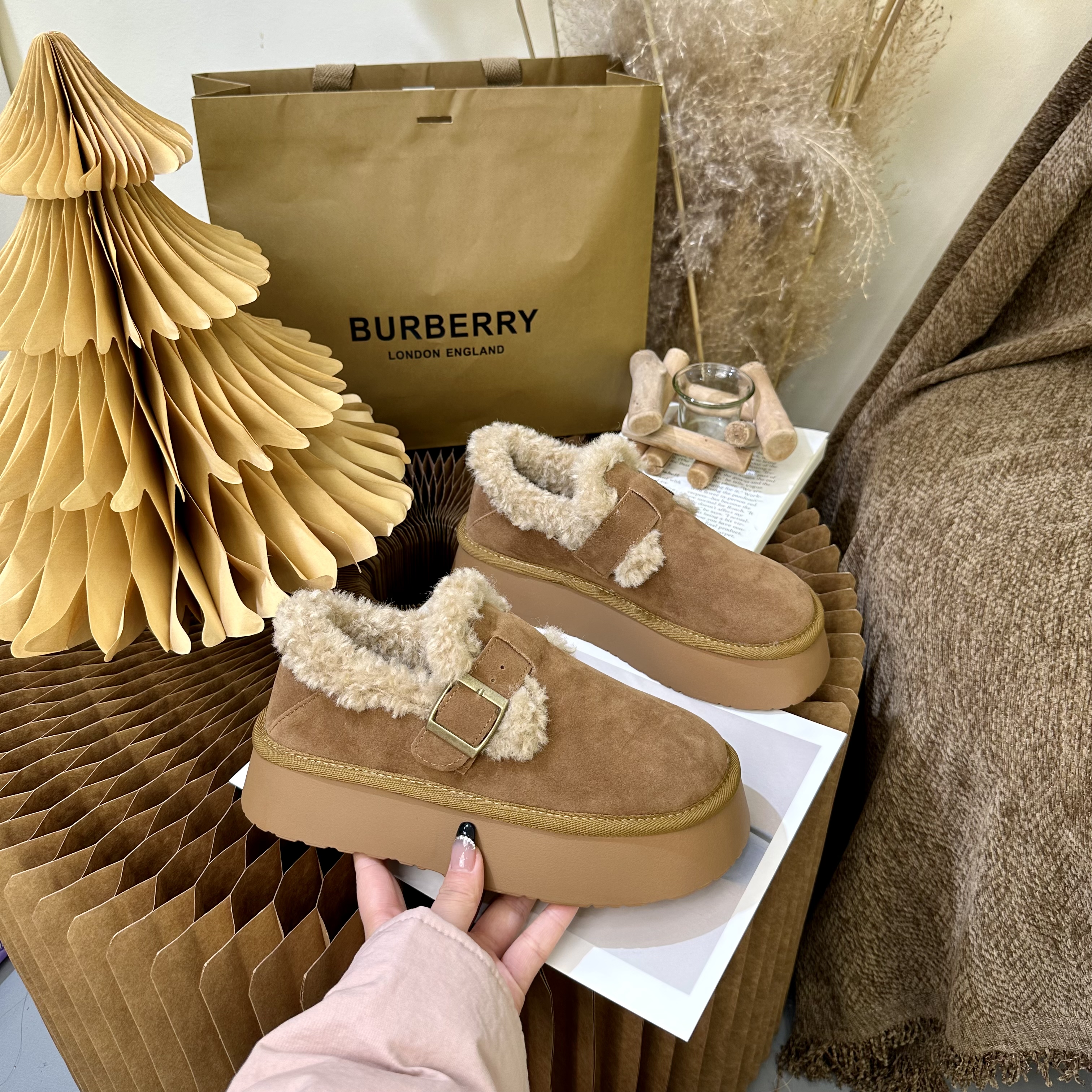 525厚底雪地靴子女冬季加绒加厚2023新款保暖棉鞋