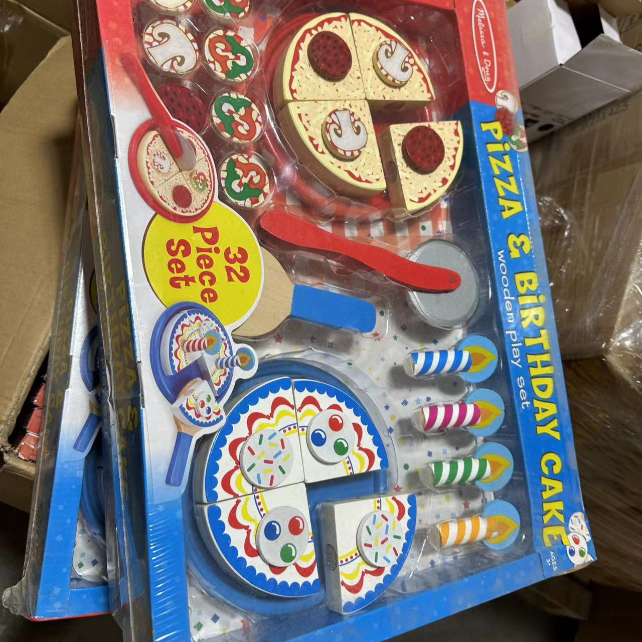 美国MD披萨木制玩具儿童过家家