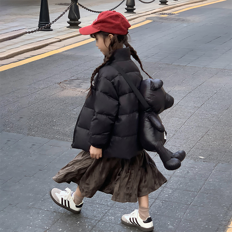 巴拉巴拉童年女童冬季白鸭绒羽绒服2023新款小女孩洋气时髦加厚保