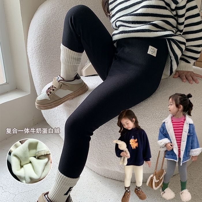 【小扬哥推荐】女童高弹加绒打底裤冬装儿童百搭加厚保暖紧身裤宝