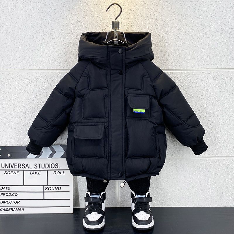 男童冬装服新款小儿童羽绒衣加厚冬季宝宝外套洋气袄