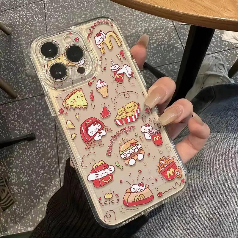 麦当劳kt苹果小米oppovivo华为适用iPhone12/13/14/15手机壳全包