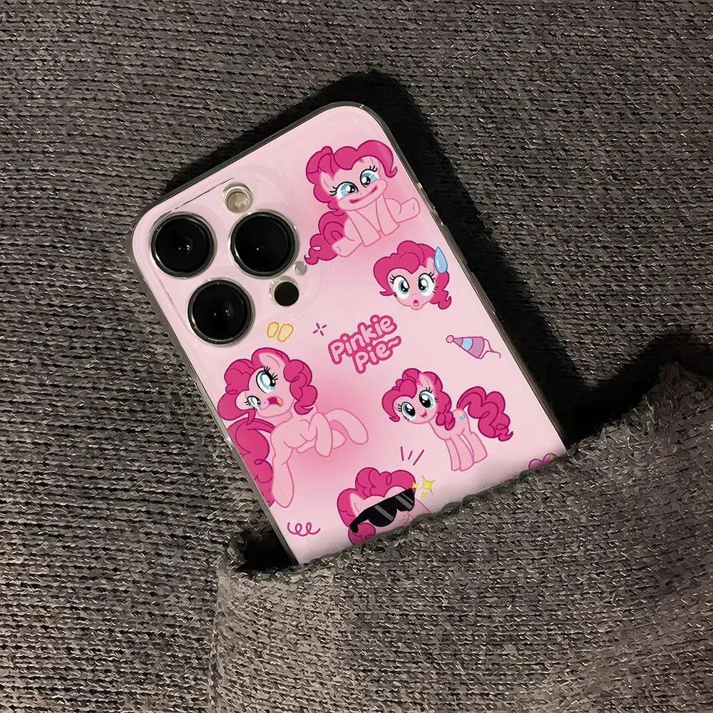 苹果小米oppovivo华为适用可爱小马iPhone12/13女14手机壳一加15