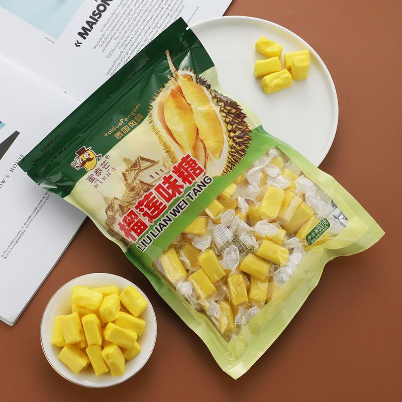 榴莲糖网红软糖250g果味浓香零食整包网红奶糖果美味香味香甜浓郁