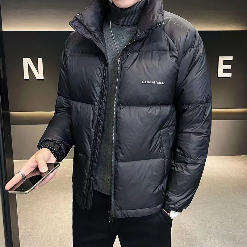 波司澄羽绒棉服男2023冬季新款高端时尚立领短款纯色外套潮流百搭