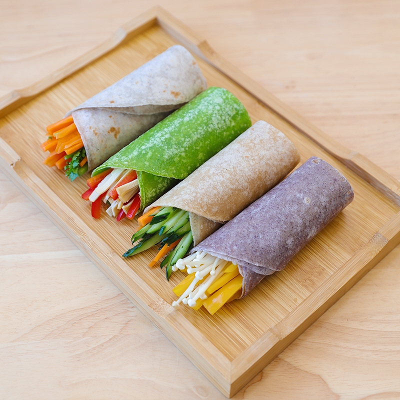 粮溪谷巷粗粮卷饼1-5斤装低脂代餐黑麦荞麦菠菜全麦面饼方便早餐