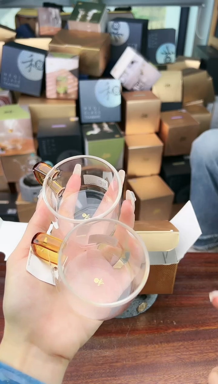 【闪购商品】玻璃茶盏@@清禾杯琥珀色