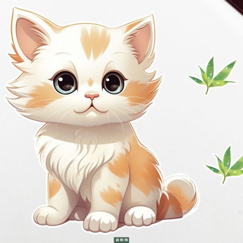 【5❤翻2米】2024网红爆款车贴宠物猫咪创意划痕遮挡防水贴电动车