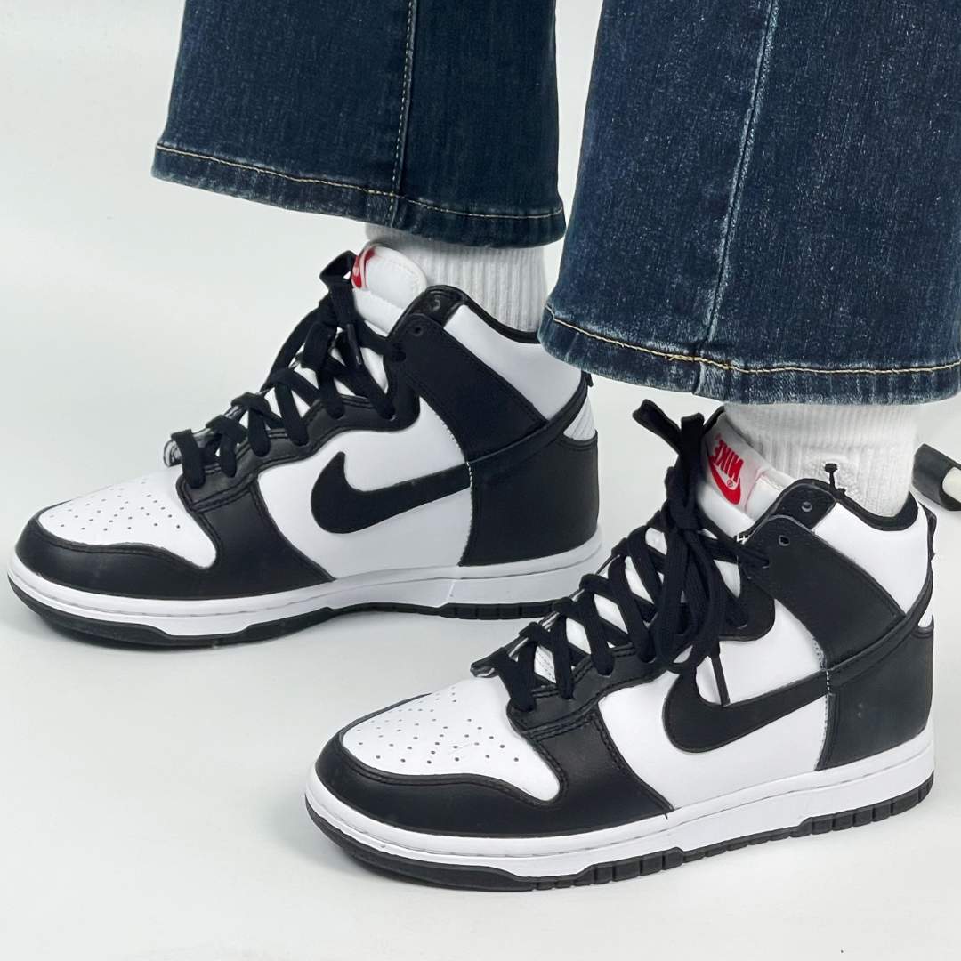 耐克/nike Dunk high黑白熊猫经典高帮休闲运动鞋板鞋DD1869-103_二手