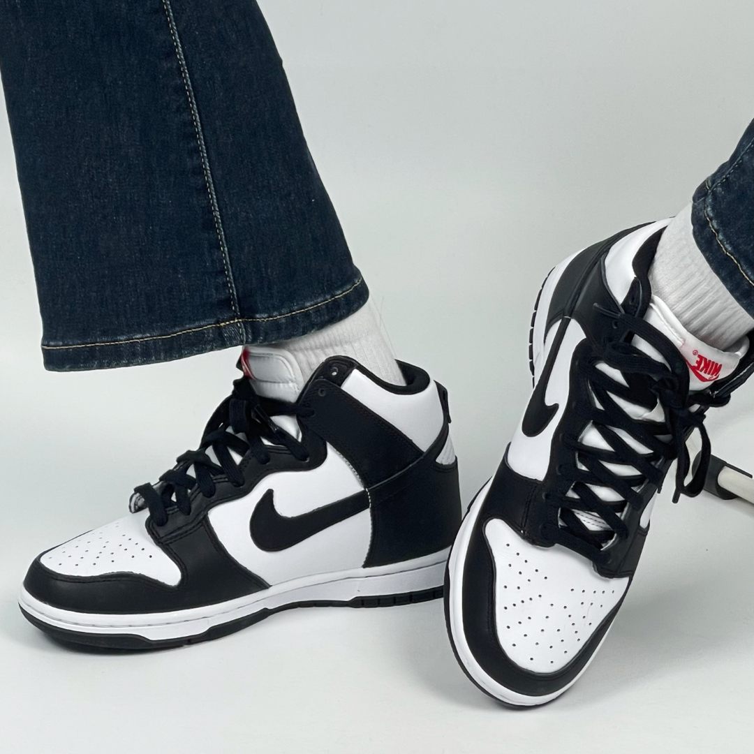 耐克/nike Dunk high黑白熊猫经典高帮休闲运动鞋板鞋DD1869-103_二手