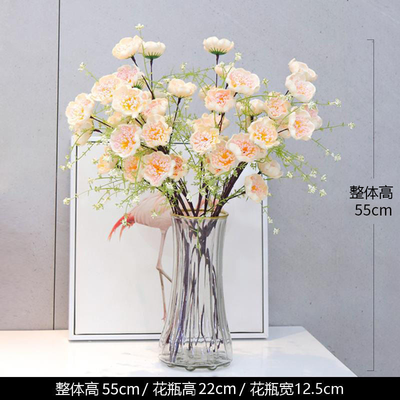 新疆包邮轻奢高档仿真花摆设杜鹃花假花客厅餐桌干花束装饰插花艺