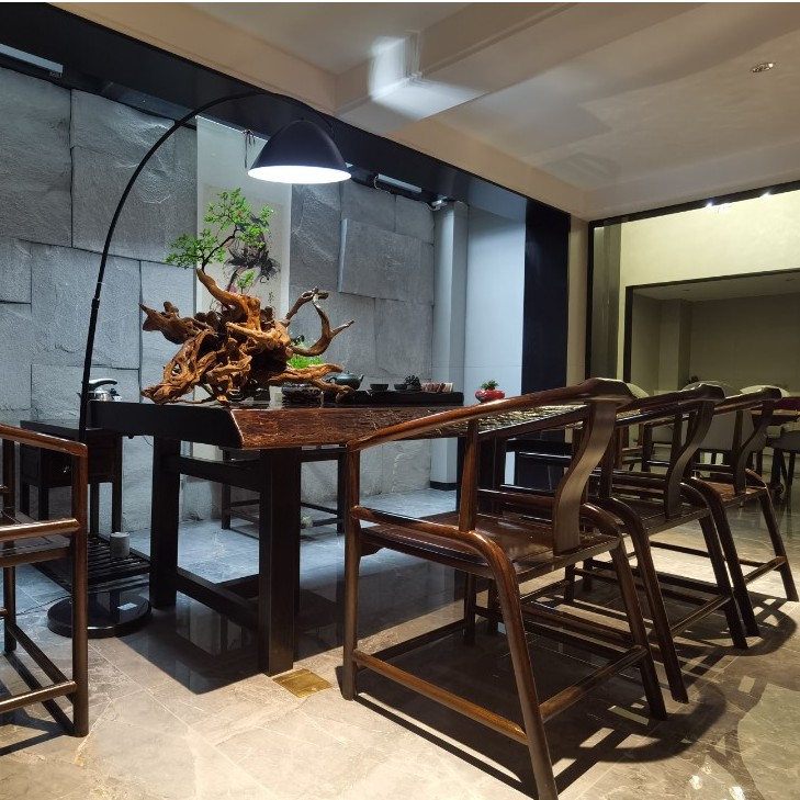 赞比亚黑檀及各种原木大板桌原木大板茶桌大堂接待大板台（不含邮）