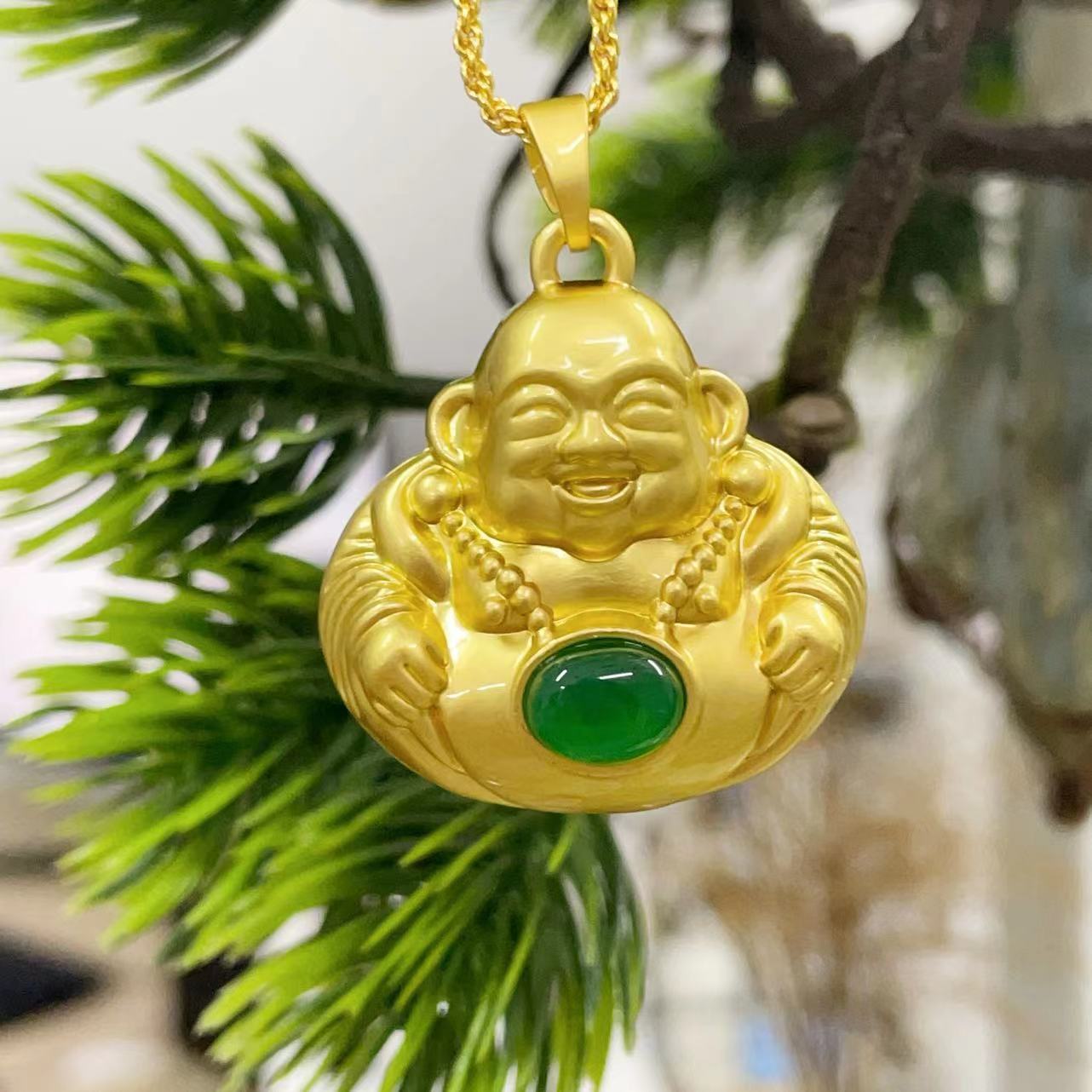 丰/掌/C371大肚佛公吊坠﹙包邮+证书+礼盒﹚