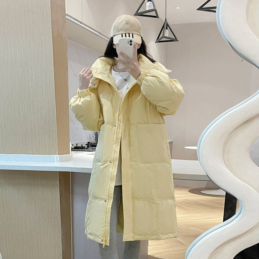 波司豋羽绒羽绒服女中长款2023年冬季新款韩版反季棉衣加厚过膝棉