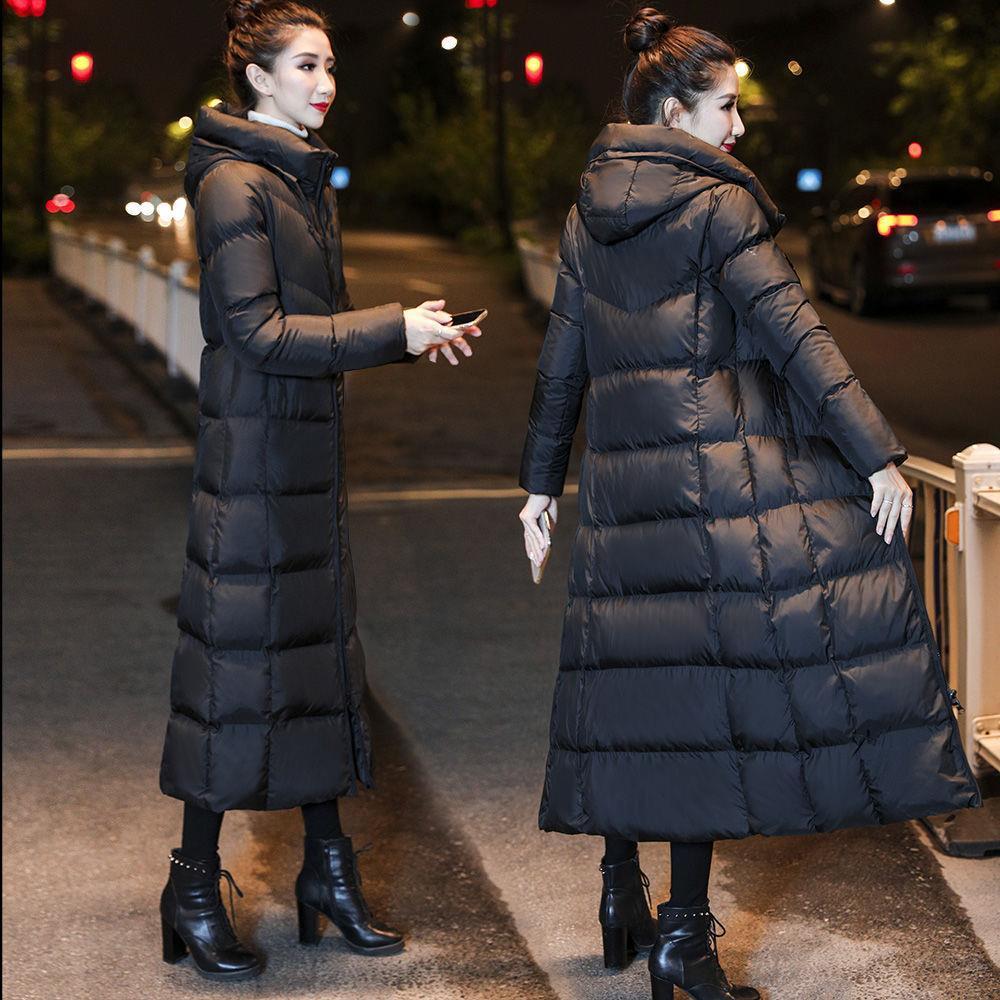 波司澄羽绒服网红新款羽绒棉衣女中长款棉服女韩版宽松过膝加厚保