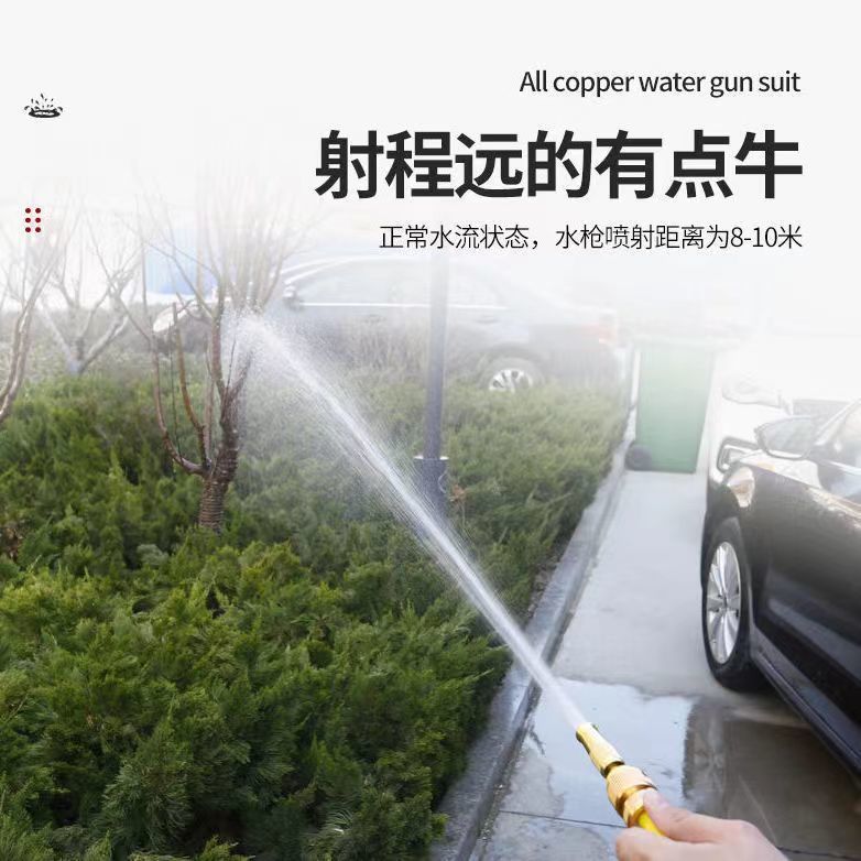 洗车水枪头喷头水管软管铜高压强力汽车喷枪家用工具洗车浇花神器