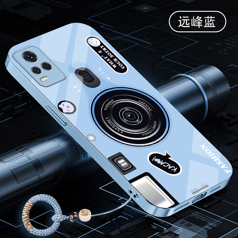 iQOO7手机壳时尚个性全包保护套高级感秒变相机创意男女款