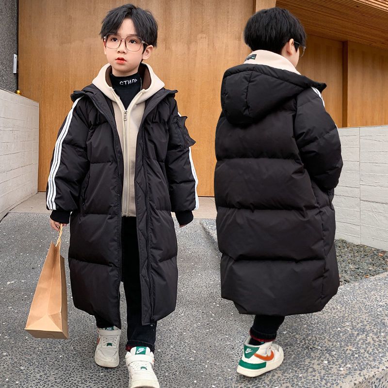 男童衣冬装新款中大童羽绒服韩版冬季中长款儿童加厚外套