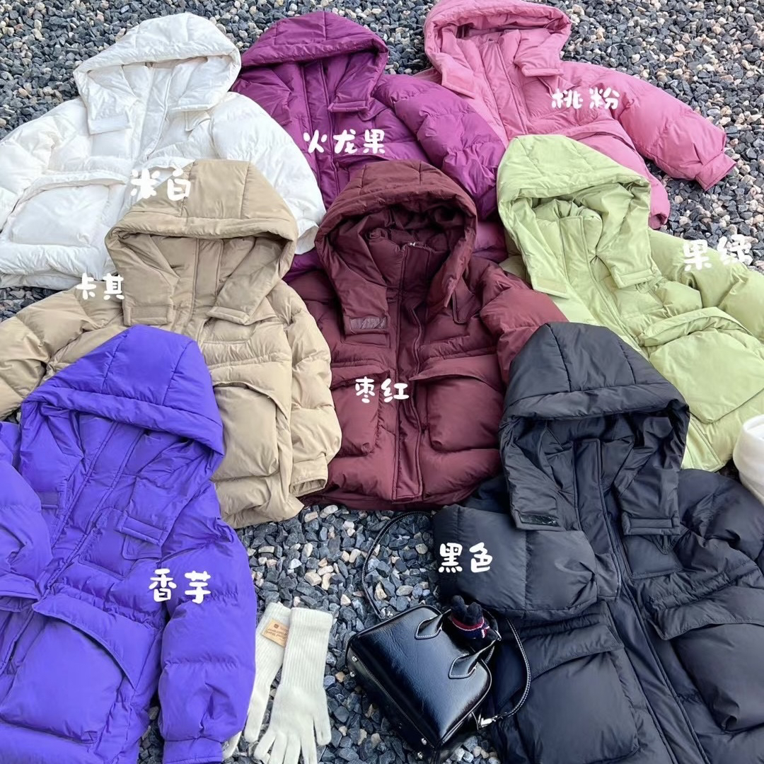 大牙推荐【幸运阁08106】连帽收腰羽绒服