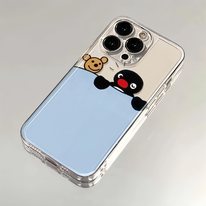 被窝企鹅适用苹果vivo小米oppo华为iPhone15plus14pro13max手机壳