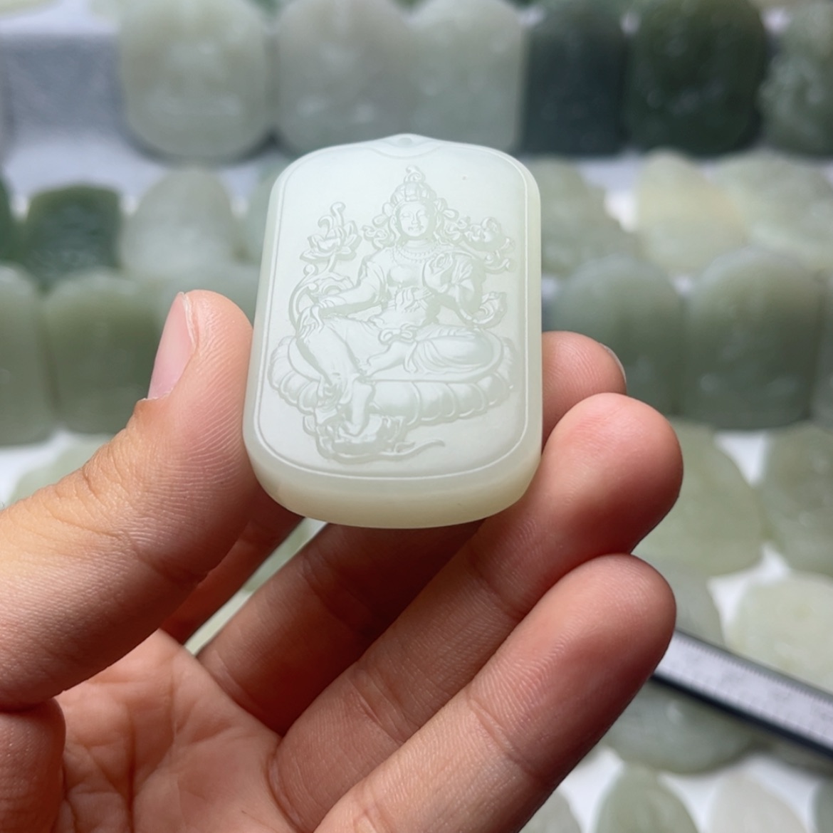 【闪购商品】定制和田玉观音未镶嵌慢**生