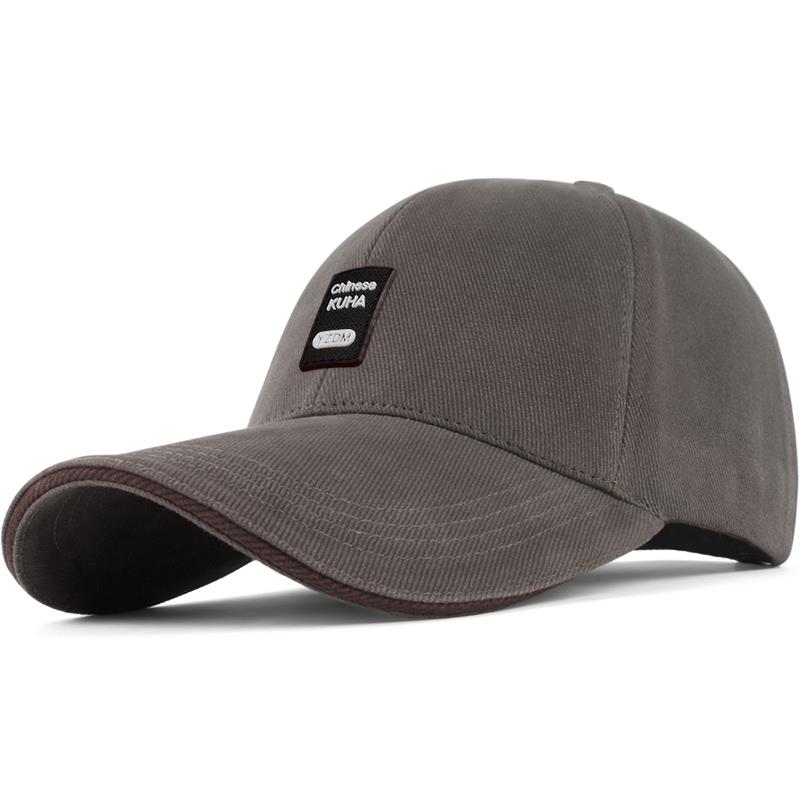 帽子男士春秋棒球帽休闲硬顶遮阳帽户外防晒遮阳帽瓜皮帽男鸭舌帽