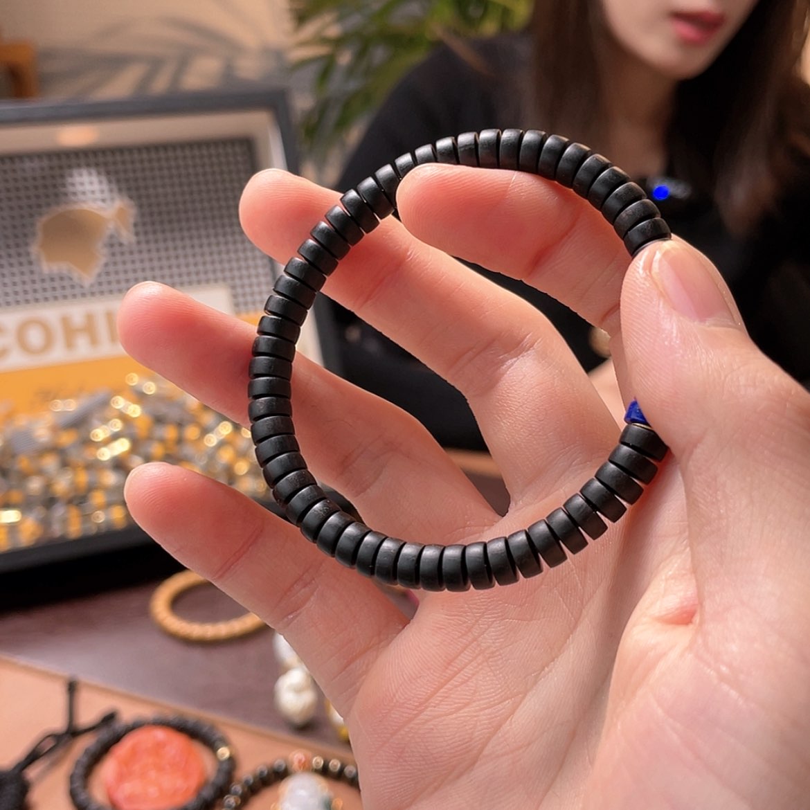 【闪购商品】乌木类手串/手链黑*喵
