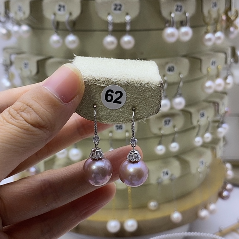 【闪购商品】淡水珍珠耳饰银S925镶嵌