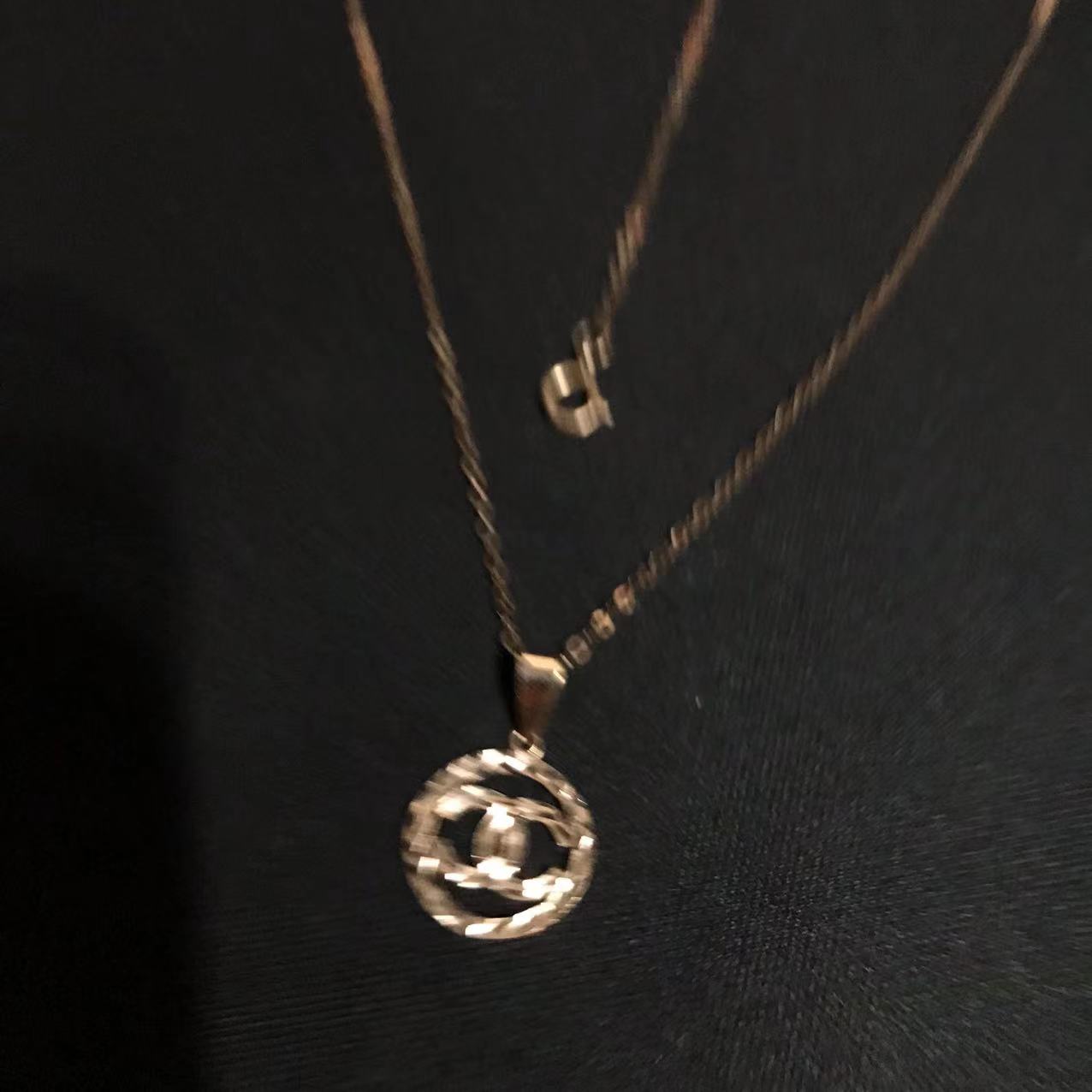 太太珠宝14k玫瑰金项链吊坠