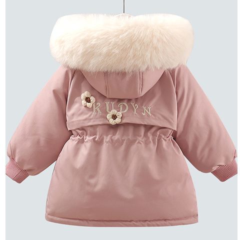 女童棉服冬装儿童派克服棉衣2023新款洋气宝宝加棉棉袄加绒厚外套