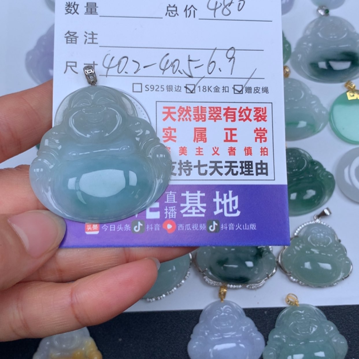 【闪购商品】翡翠颈饰未镶嵌高*
