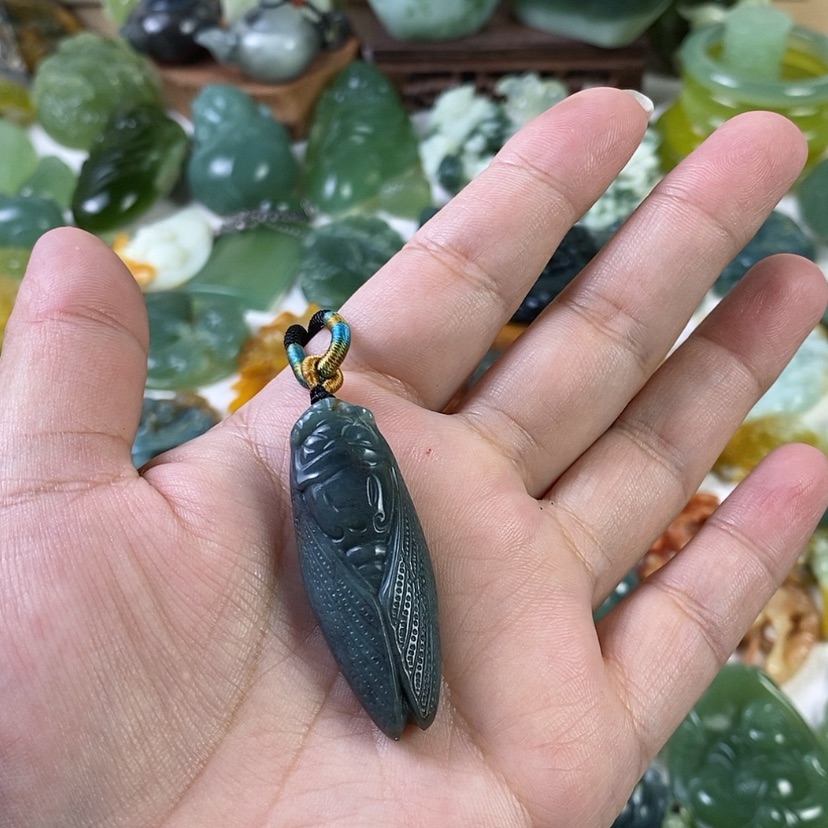 【闪购商品】岫玉挂坠未镶嵌幽**子
