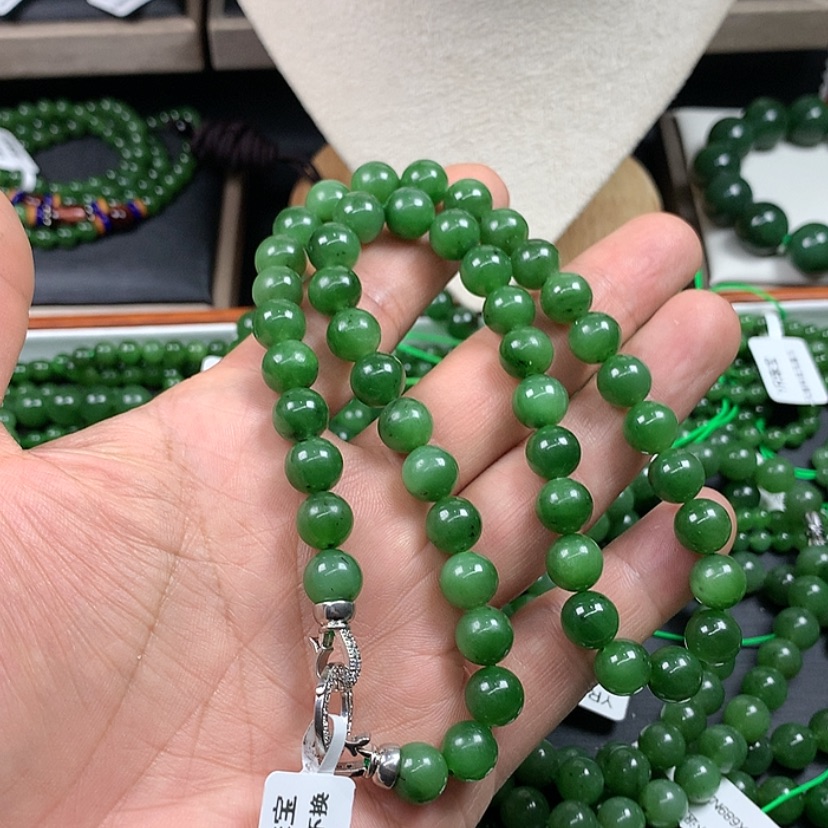 【闪购商品】和田玉（碧玉）颈饰未镶嵌鬼**窍