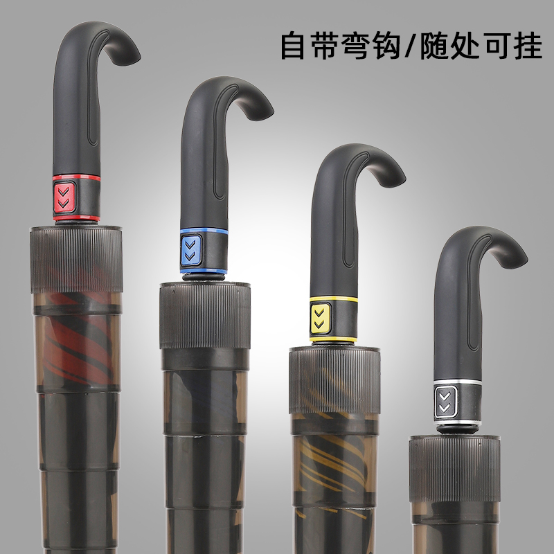 新店爆款弯柄自带防水套高尔夫雨伞自动便携加大固黑胶遮阳